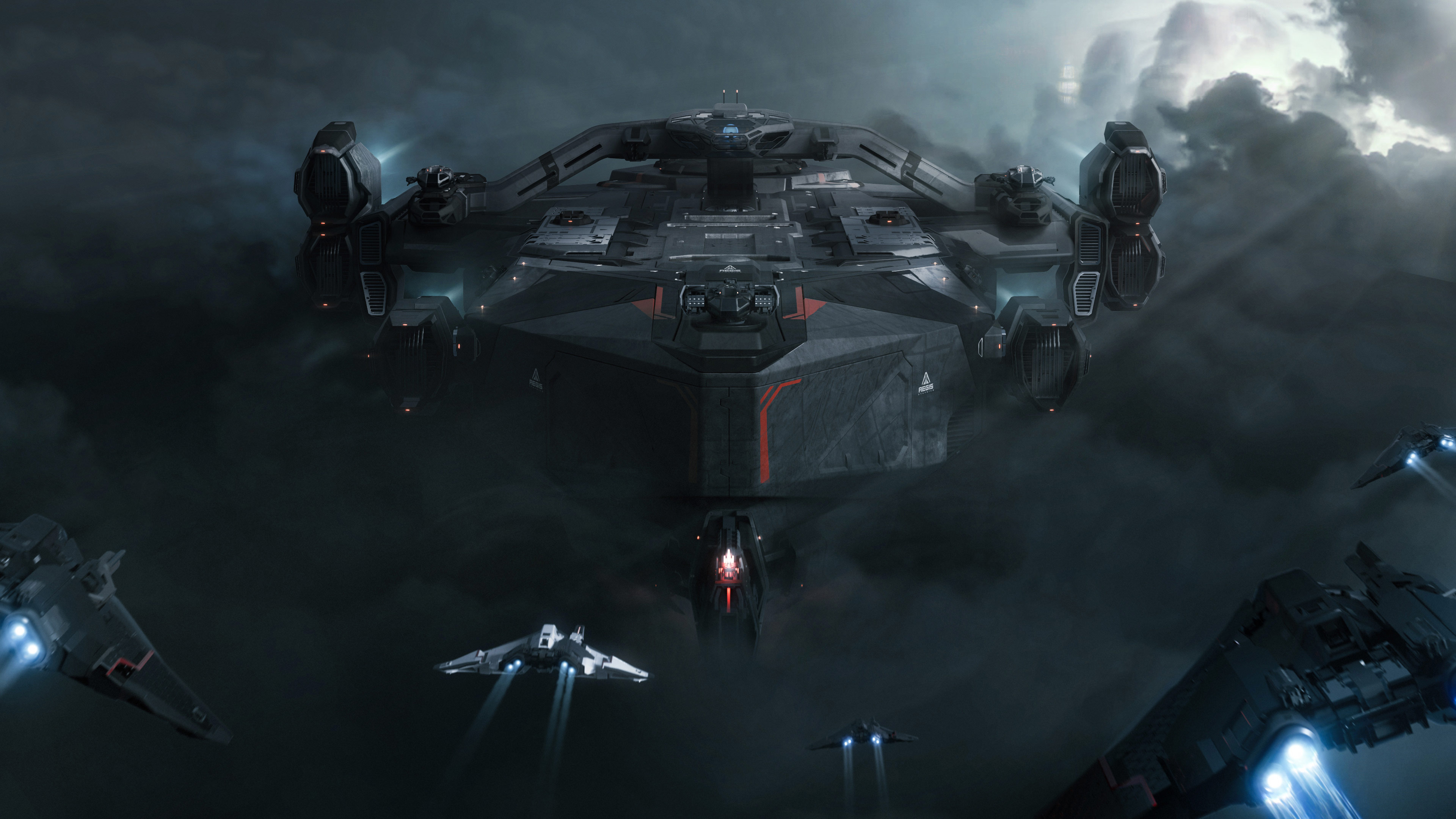 Verbündete Flottenverbände der United Imperial Dominion im Orbit